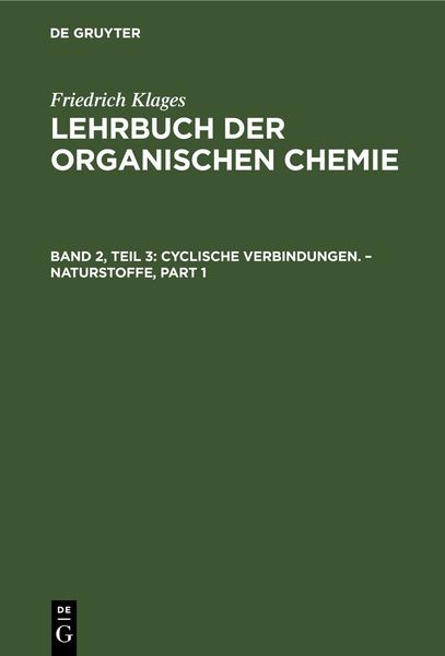 Produktbild: Cyclische Verbindungen. &ndash; Naturstoffe