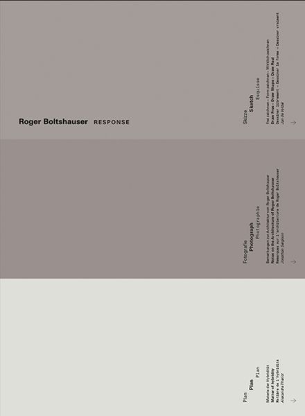 Roger Boltshauser – Response, Taschenbuch von Reinhard Gassner,Luca Ferrario,Jon Sergison, Park Books, 978-3-03860-332-0