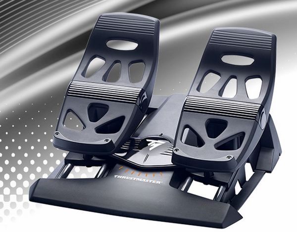 Produktbild: THRUSTMASTER TFRP T.Flight Rudder Pedal USB f&uuml;r PC und PS 4, schwarz