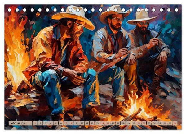 Produktbild: Wild West Moments (Tischkalender 2026 DIN A5 quer), CALVENDO Monatskalender