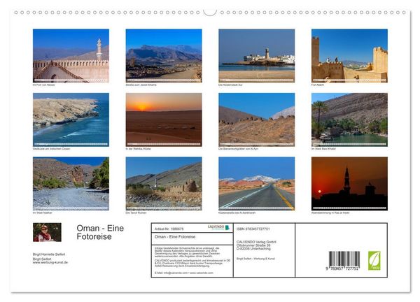 Produktbild: Oman - Eine Fotoreise (hochwertiger Premium Wandkalender 2026 DIN A2 quer), Kunstdruck in Hochglanz