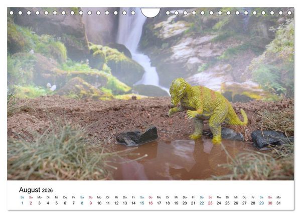 Produktbild: Faszination Urzeit - wenn Spielzeugdinos zum Leben erwachen (Wandkalender 2026 DIN A4 quer), CALVENDO Monatskalender