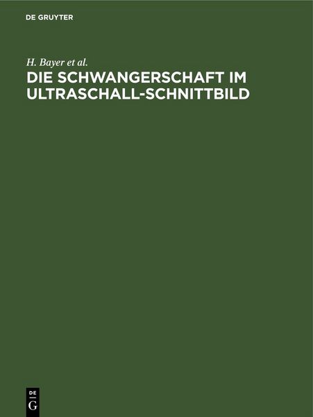 Produktbild: Die Schwangerschaft im Ultraschall-Schnittbild