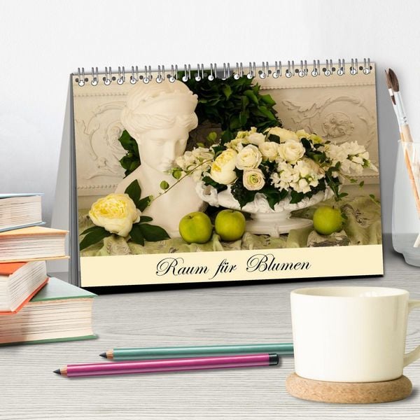 Produktbild: Raum f&uuml;r Blumen (Tischkalender 2026 DIN A5 quer), CALVENDO Monatskalender
