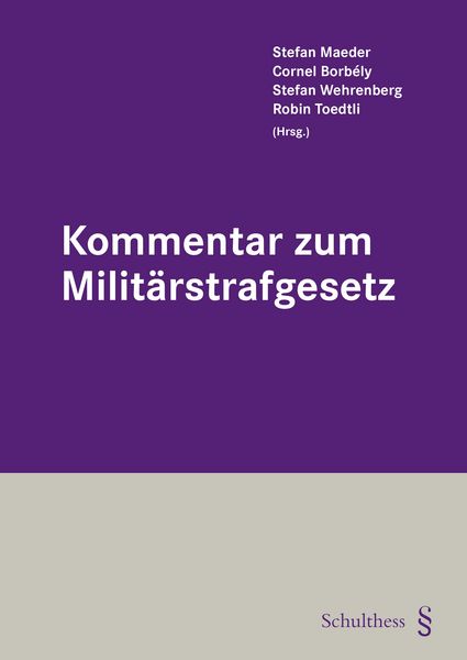 Produktbild: Kommentar zum Milit&auml;rstrafgesetz