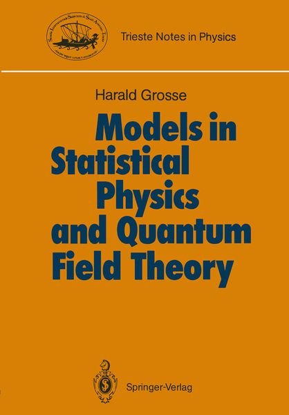 Produktbild: Models in Statistical Physics and Quantum Field Theory