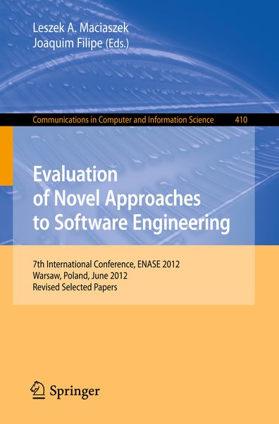 Produktbild: Evaluation of Novel Approaches to Software Engineering