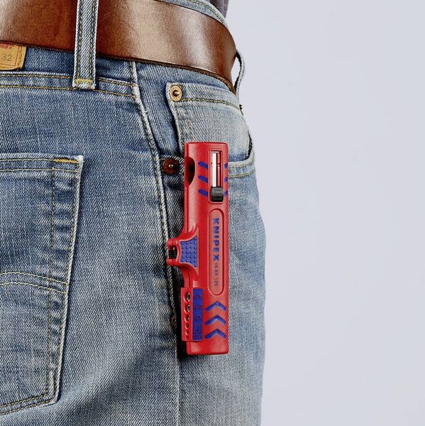 Produktbild: Knipex 16 85 125 SB Kabelentmanteler Geeignet f&uuml;r Rundkabel, Feuchtraumkabel 8 bis 13 mm 0.2 bis 4.0 mm&sup2;