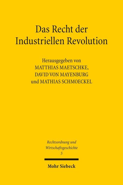 Produktbild: Das Recht der Industriellen Revolution
