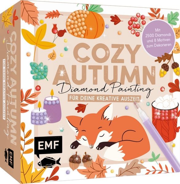 Produktbild: Cozy Autumn Diamond Painting &ndash; DIY-Set f&uuml;r deine kreative Auszeit