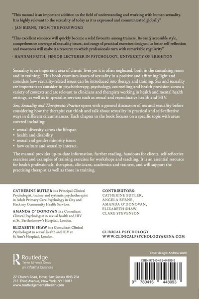 Produktbild: Sex, Sexuality and Therapeutic Practice