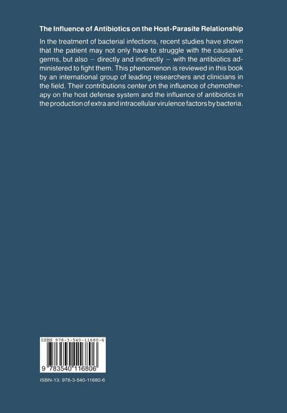 Produktbild: The Influence of Antibiotics on the Host-Parasite Relationship