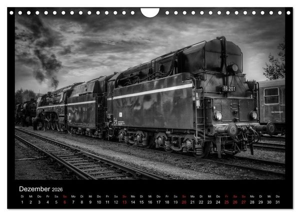 Produktbild: Dampflokomotiven (Wandkalender 2026 DIN A4 quer), CALVENDO Monatskalender