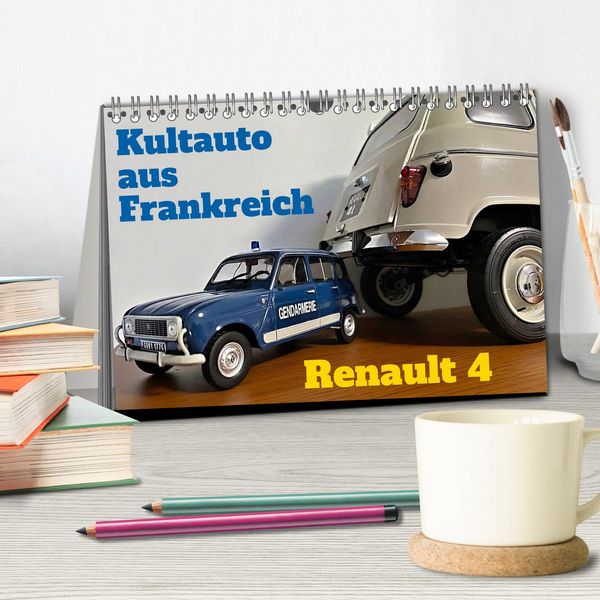 Produktbild: Kultauto aus Frankreich - Renault 4 (Tischkalender 2026 DIN A5 quer), CALVENDO Monatskalender