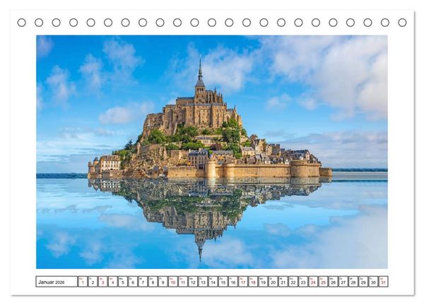 Produktbild: Normandie - Frankreichs wundersch&ouml;ner Norden (Tischkalender 2026 DIN A5 quer), CALVENDO Monatskalender