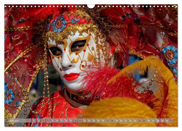 Produktbild: neunziggrad I photoart: der karneval von venedig (Wandkalender 2027 DIN A3 quer), CALVENDO Monatskalender
