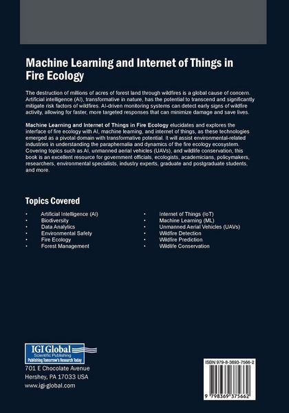 Produktbild: Machine Learning and Internet of Things in Fire Ecology