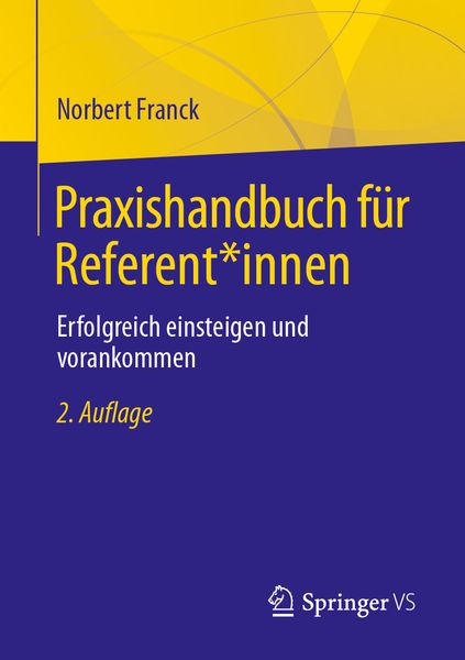 Praxishandbuch für Referent*innen