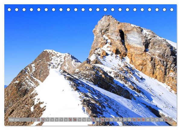 Produktbild: Schweizer Berggipfel (Tischkalender 2026 DIN A5 quer), CALVENDO Monatskalender