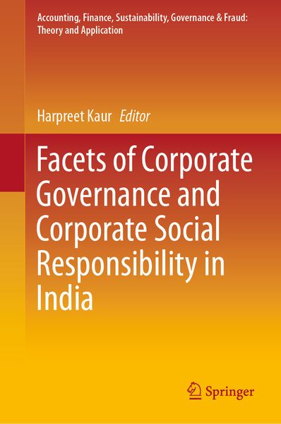 Produktbild: Facets of Corporate Governance and Corporate Social Responsibility in India