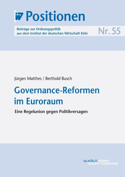 Produktbild: Governance-Reformen im Euroraum