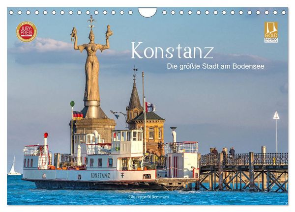 Produktbild: Konstanz - die gr&ouml;&szlig;te Stadt am Bodensee (Wandkalender 2026 DIN A4 quer), CALVENDO Monatskalender