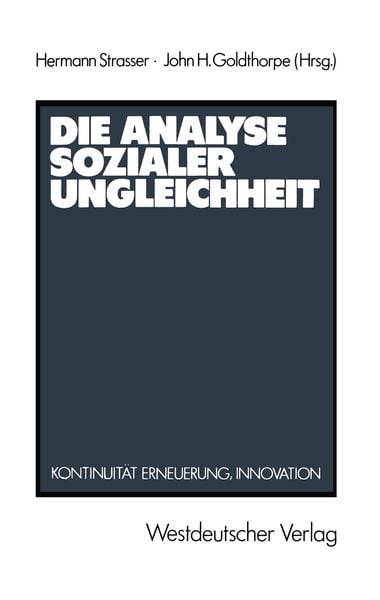 Produktbild: Die Analyse sozialer Ungleichheit
