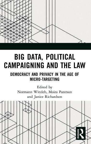 Produktbild: Big Data, Political Campaigning and the Law