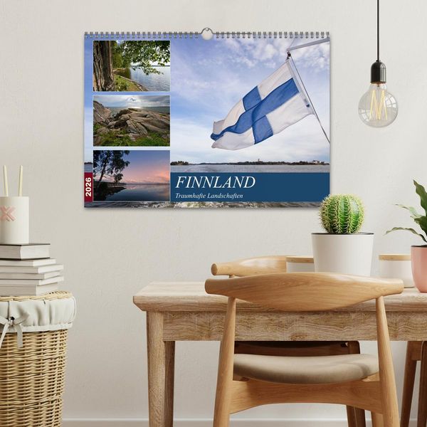 Produktbild: FINNLAND Traumhafte Landschaften (Wandkalender 2026 DIN A3 quer), CALVENDO Monatskalender