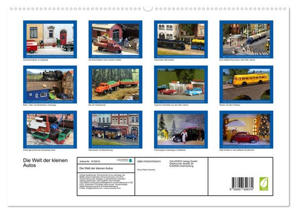 Produktbild: Die Welt der kleinen Autos (Wandkalender 2026 DIN A2 quer), CALVENDO Monatskalender