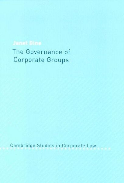 Produktbild: The Governance of Corporate Groups