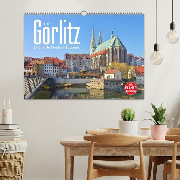 Produktbild: G&ouml;rlitz - Die Perle Niederschlesiens (Wandkalender 2026 DIN A2 quer), CALVENDO Monatskalender