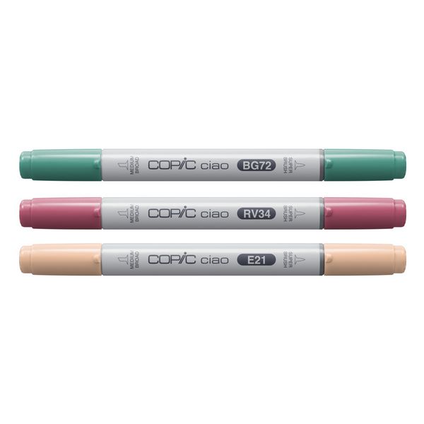 Produktbild: Copic Marker Set Ciao LAYER&MIX Vibrant Palette 3 St&uuml;ck Faltschachtel