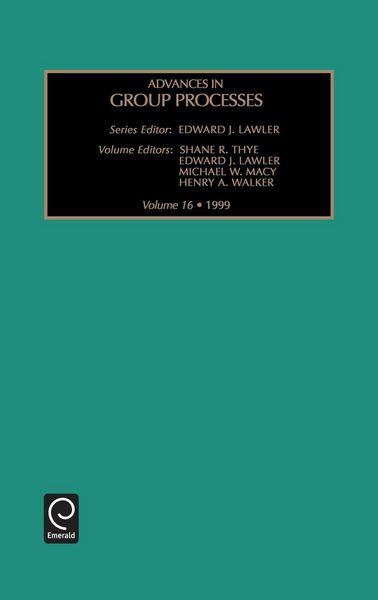 Produktbild: Advances in Group Processes