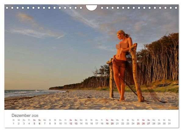 Produktbild: Akt und Meer (Wandkalender 2026 DIN A4 quer), CALVENDO Monatskalender