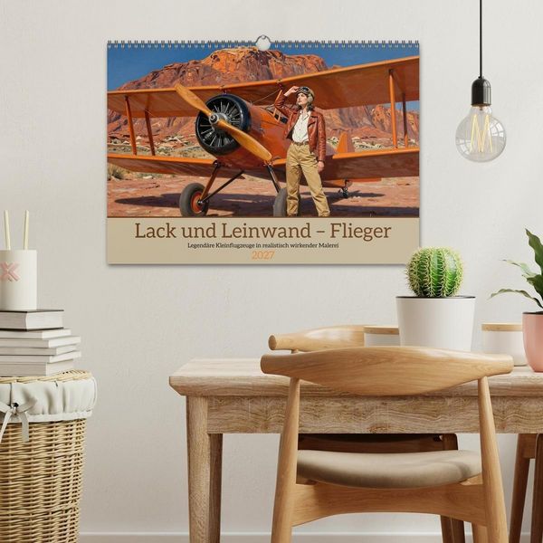 Produktbild: Lack und Leinwand &ndash; Flieger (Wandkalender 2027 DIN A3 quer), CALVENDO Monatskalender