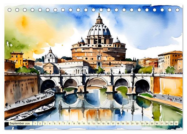 Produktbild: Italien - La dolce vita (Tischkalender 2026 DIN A5 quer), CALVENDO Monatskalender
