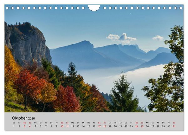 Produktbild: Streifzug durch Savoyen (Wandkalender 2026 DIN A4 quer), CALVENDO Monatskalender