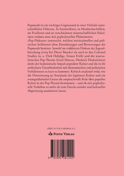 Produktbild: Pop-Diskurse