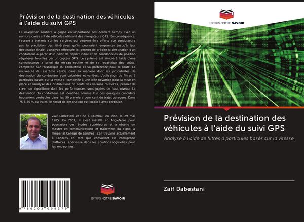 Produktbild: Pr&eacute;vision de la destination des v&eacute;hicules &agrave; l'aide du suivi GPS