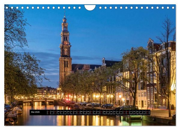 Produktbild: Amsterdam - Impressionen aus dem Grachtengordel (Wandkalender 2026 DIN A4 quer), CALVENDO Monatskalender