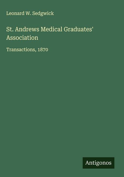Produktbild: St. Andrews Medical Graduates' Association