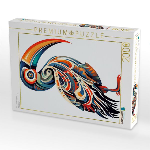 Produktbild: CALVENDO Puzzle Pelikan im Tattoo Design | 2000 Teile Lege-Gr&ouml;&szlig;e 90x67cm Foto-Puzzle f&uuml;r gl&uuml;ckliche Stunden
