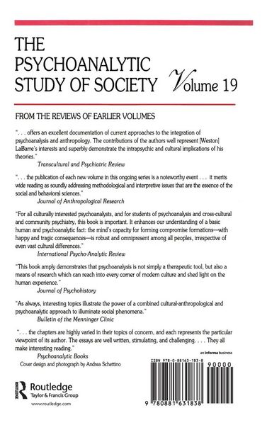 Produktbild: The Psychoanalytic Study of Society, V. 19