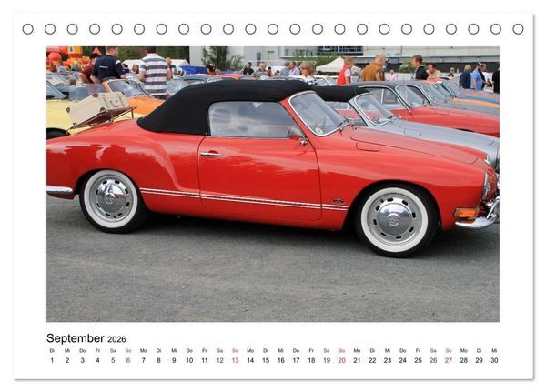 Produktbild: Eine Legende lebt, der Karmann-Ghia (Tischkalender 2026 DIN A5 quer), CALVENDO Monatskalender