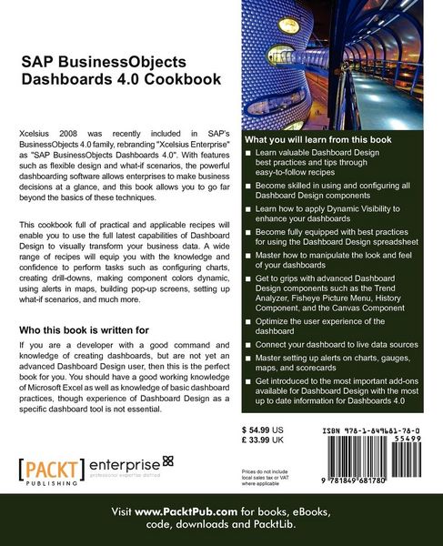 Produktbild: SAP Businessobjects Dashboards 4.0 Cookbook