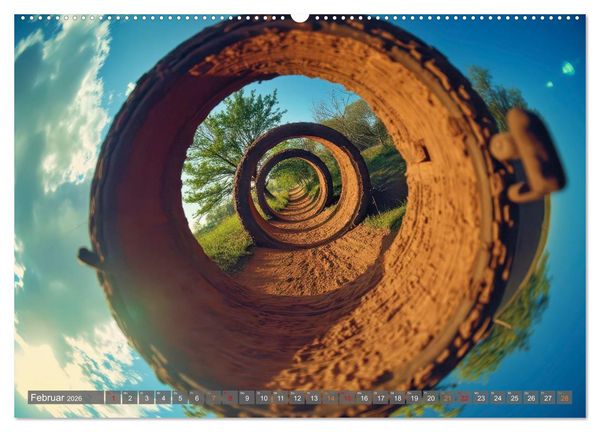 Produktbild: Fisheye Fotografie (Wandkalender 2026 DIN A2 quer), CALVENDO Monatskalender