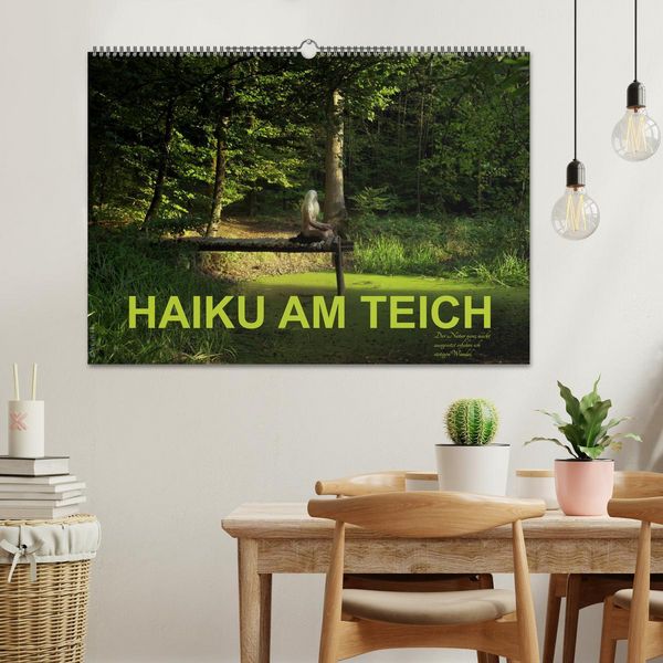 Produktbild: HAIKU AM TEICH (Wandkalender 2026 DIN A2 quer), CALVENDO Monatskalender