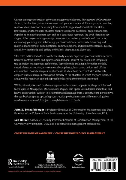 Produktbild: Management of Construction Projects