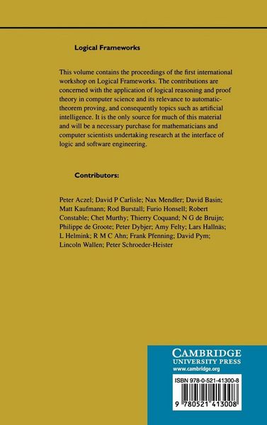 Produktbild: Logical Frameworks